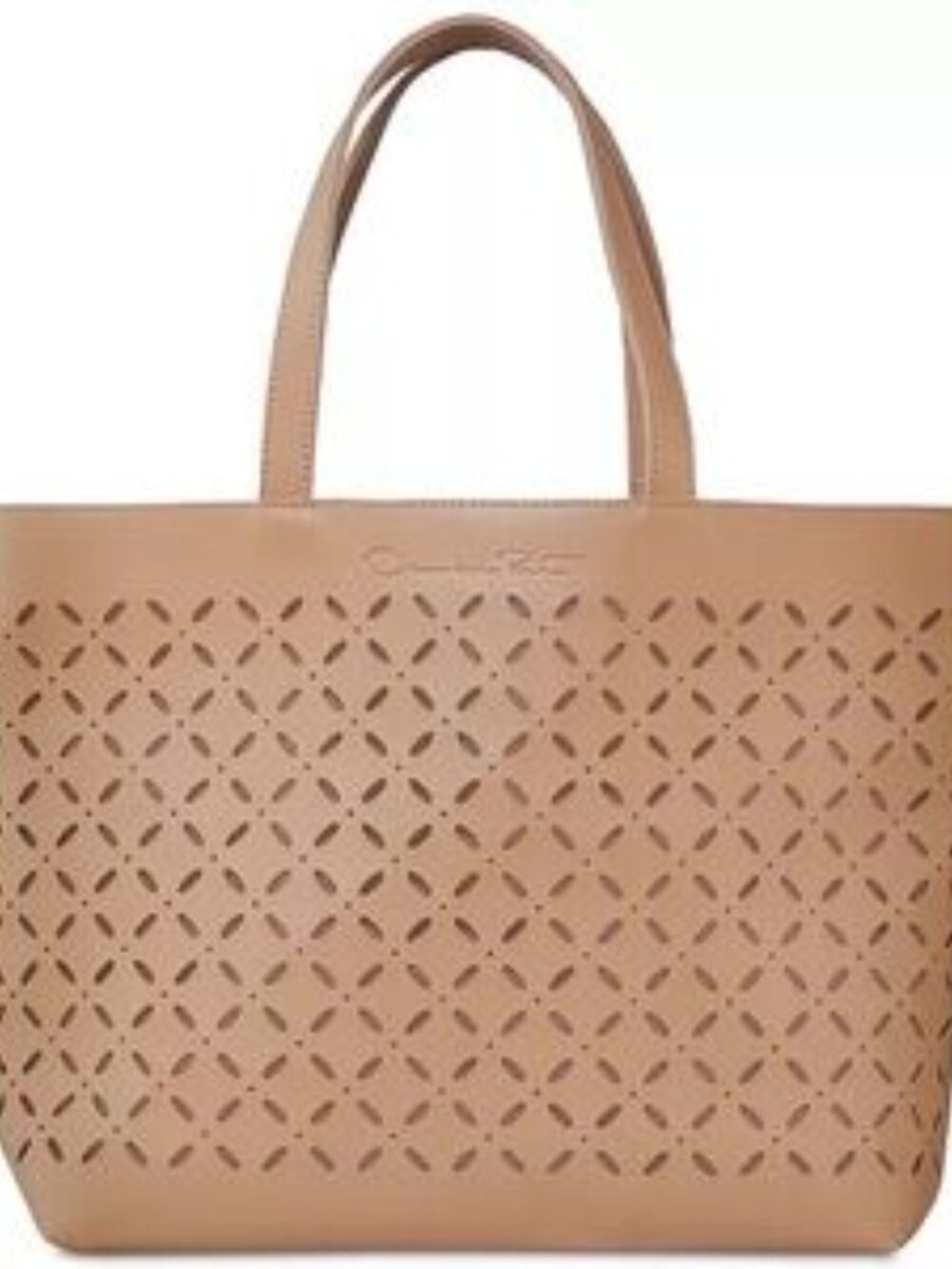 Oscar De La Renta Lazer Cut Large Tote